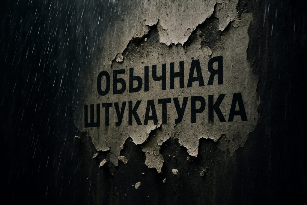 Почему штукатурка от дождя разрушается