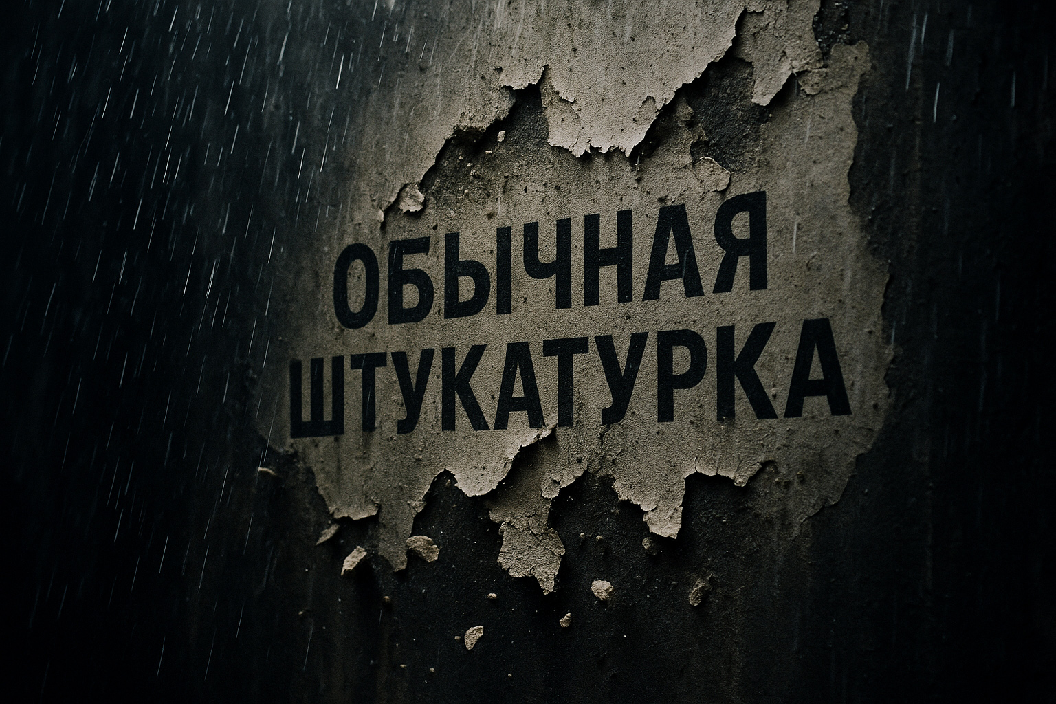 Вы когда-нибудь видели штукатурку, которая рассыпается от дождя? Скоро увидите!