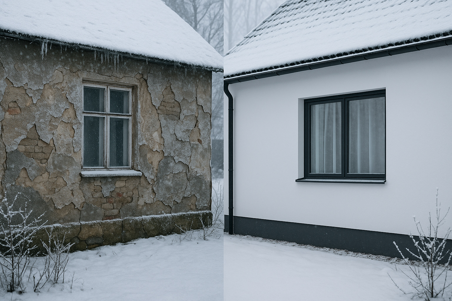 Промерзающие стены – что делать, если фасад уже в трещинах?